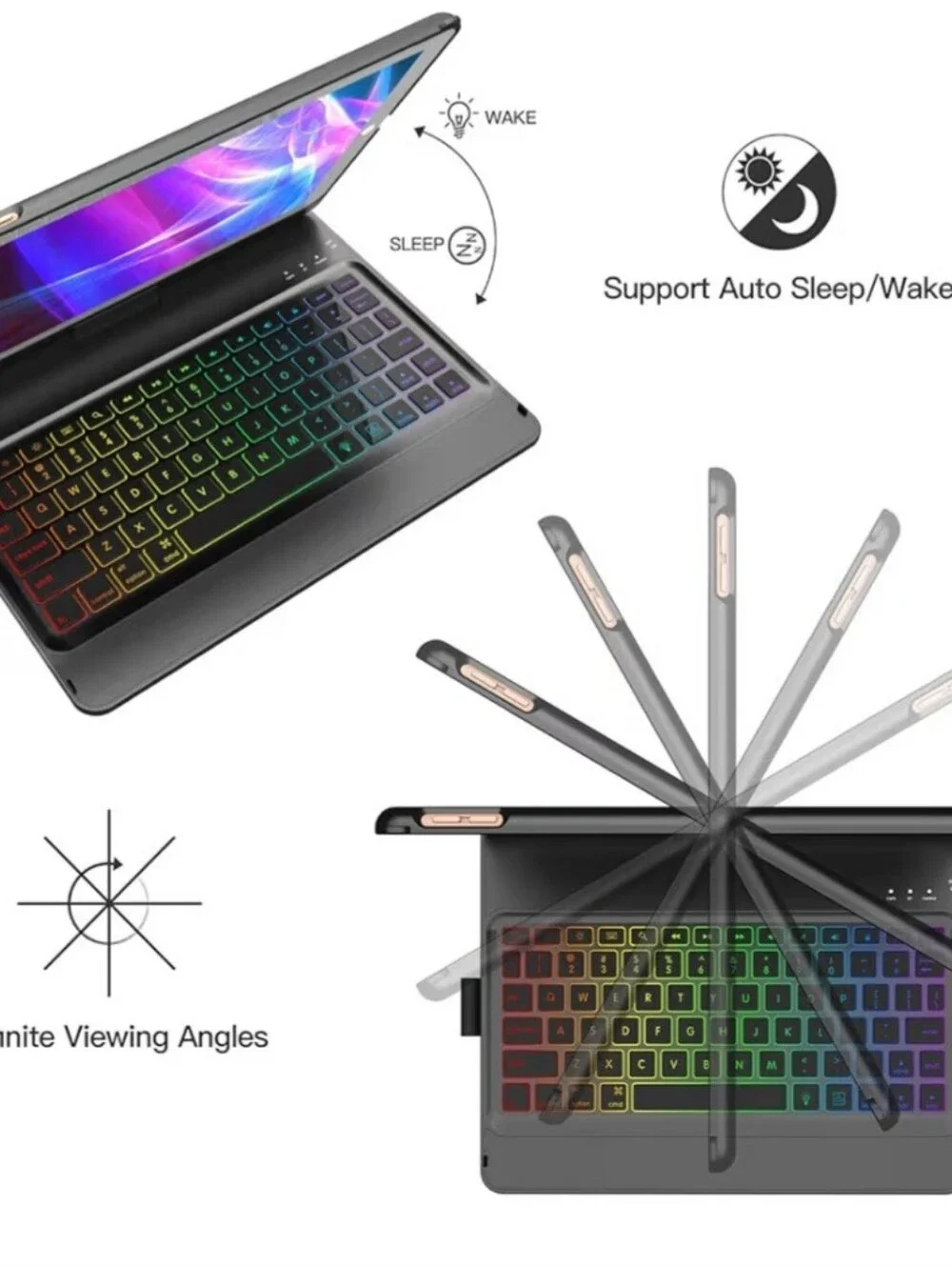 Wireless Bluetooth Keyboard Case